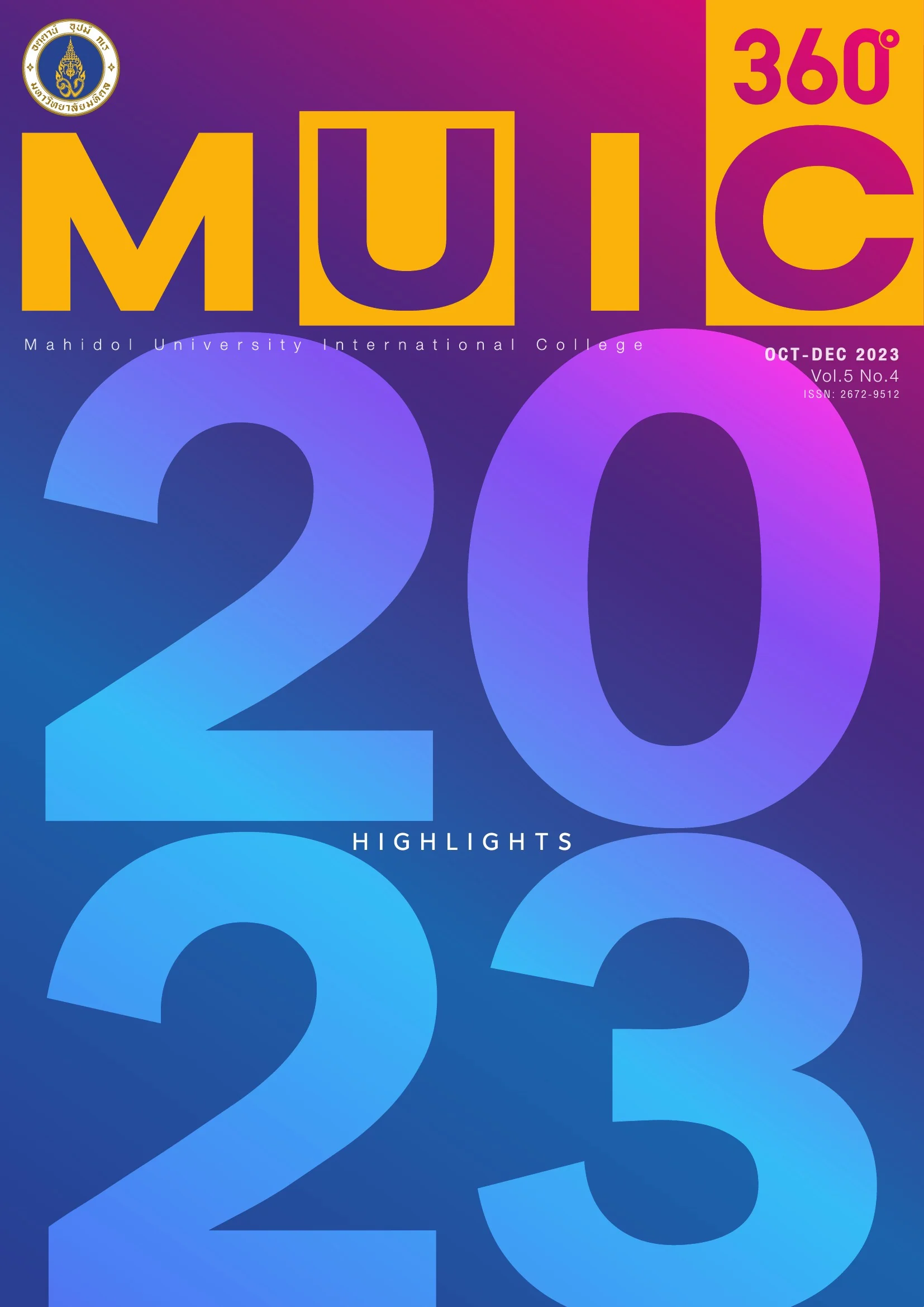Cover of MUIC 360 volume 5 number 4
